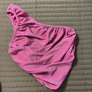 one shoulder crop top